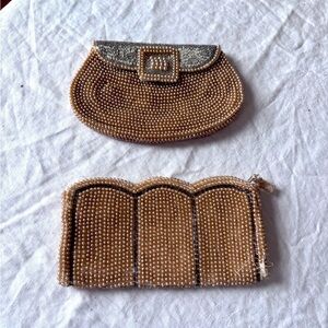 Two Vintage Made in Japan Beaded Purses ..Charlet/ La Regale 1940’s